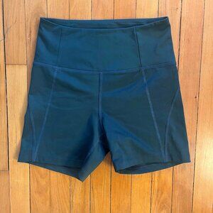 Girlfriend Collective High-Rise Run Short in Moss